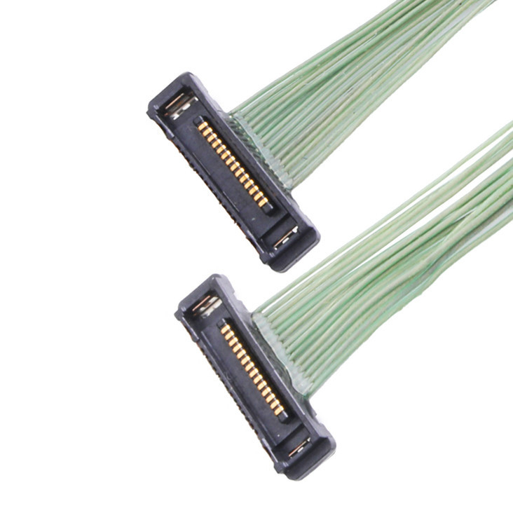 I-Pex Cabline ss 35P Micro Cable Coaxial 20380-035t-06 Lvds Conector 0,4 mm Ángulo recto de inclinación