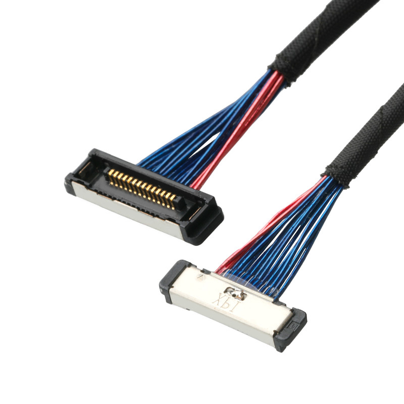 CABLINE Cable Micro Coaxial 20380 Conector I-PEX 20380-R14T-06 conector de 14P con ancho de banda de 0,4 mm