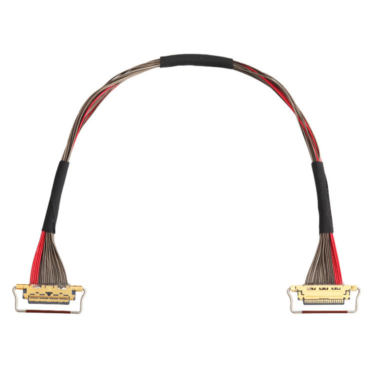 Fabrica UL EDP LVDS Cable coaxial I PEX 0,4 mm Pitch 20633-220T-01S 20 pin