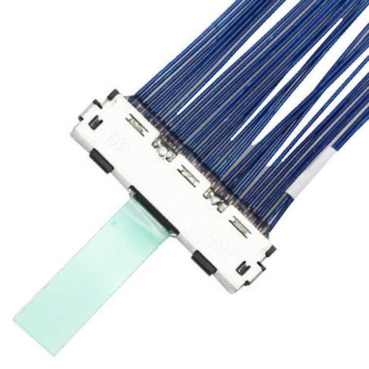 Cable microcoaxial LVDS de 30 pines con inclinación de 0,5 mm, conector , designado como DF80D-30P-0.5SD