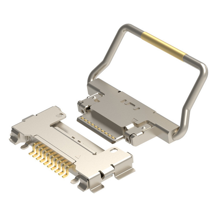 CABLINE-CA 10p 20633-310T-01S Conector micro-coaxial con enchufe de bloqueo mecánico está en