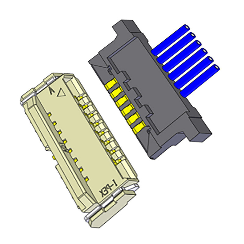 Conector de cable coaxial de Lvds para el Pin de la echada 10 del monitor LCD DW-5 20598-010T-02 0.5m m