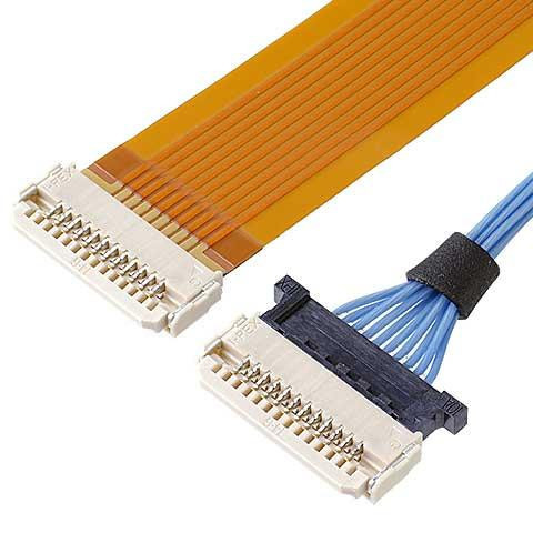 Conector de cable coaxial de Lvds para la echada 6 Pin Fpc del monitor LCD DW-5 20598-006T-02 0.5m m