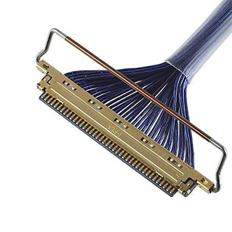 Tipo de acoplamiento horizontal CABLINO micro-coaxial-VS 20453 20454 20455-240T A40E-76 2574 2576-0402 Cables coaxial con anchura de 0,4 mm