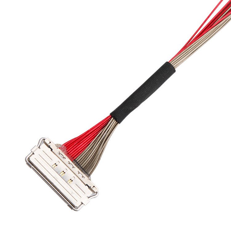 Fabrica personalizado I-PEX 20679-020T-01 0,4 mm Pitch 20 pin LVDS Cable coaxial 220 mm