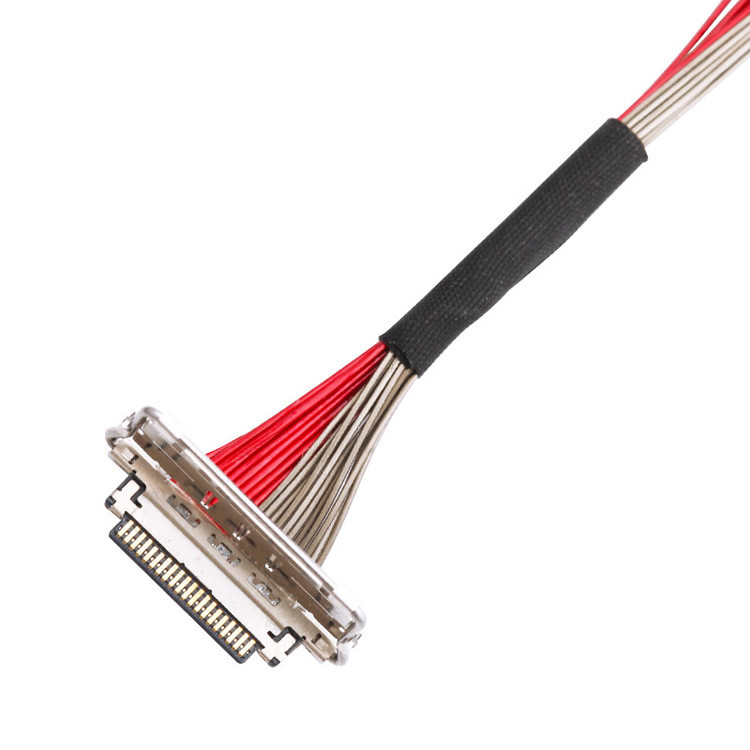 Fabrica personalizado I-PEX 20679-020T-01 0,4 mm Pitch 20 pin LVDS Cable coaxial 220 mm