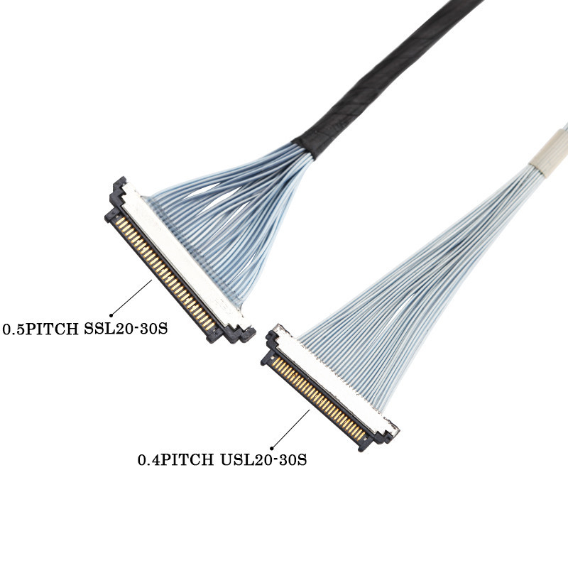 I-Pex 20453-230T-03 a Kel SSL20-30S Cable Micro Coaxial 30P ensamblaje de cables Lvds Edp