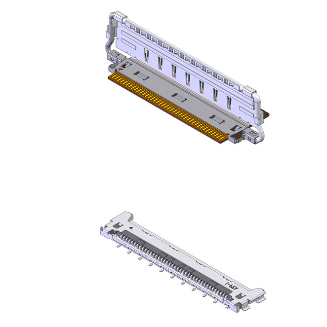 I-PEX Dirección de apareamiento Horizontal 20856-050T-01 FFC Cable coaxial 50P 0,4 mm Pitch Personalizado OEM / ODM