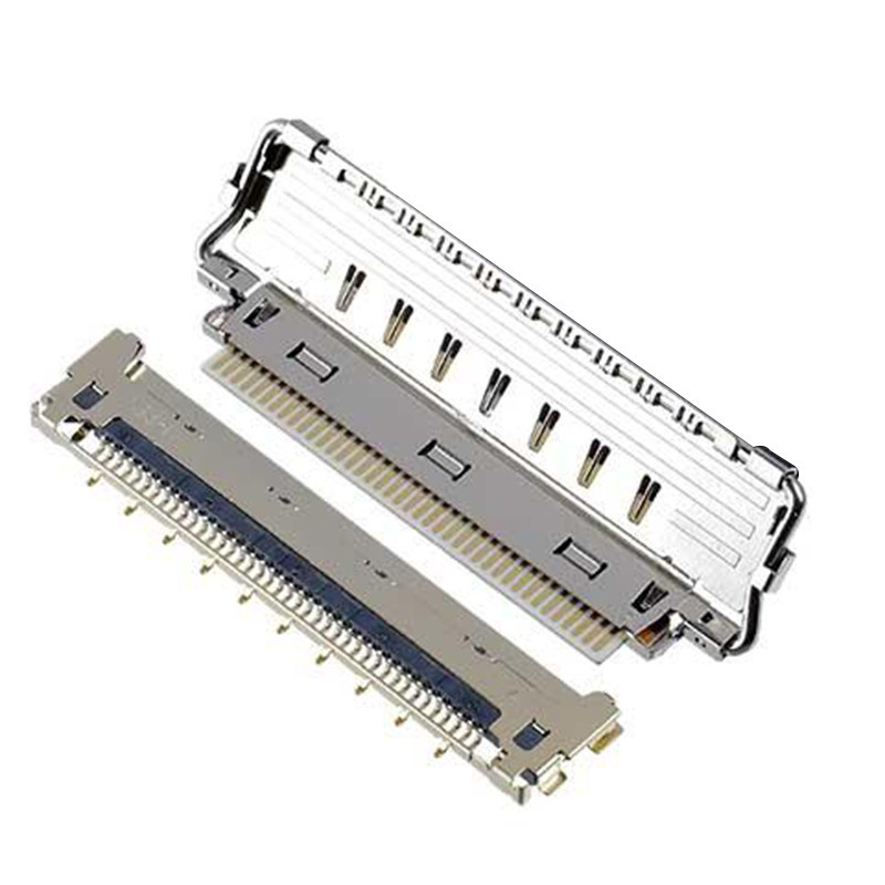 IIF 20856-040T-01 50P conjunto de cable de micro coaxial completamente blindado con tierra de varios puntos y bloqueo mecánico