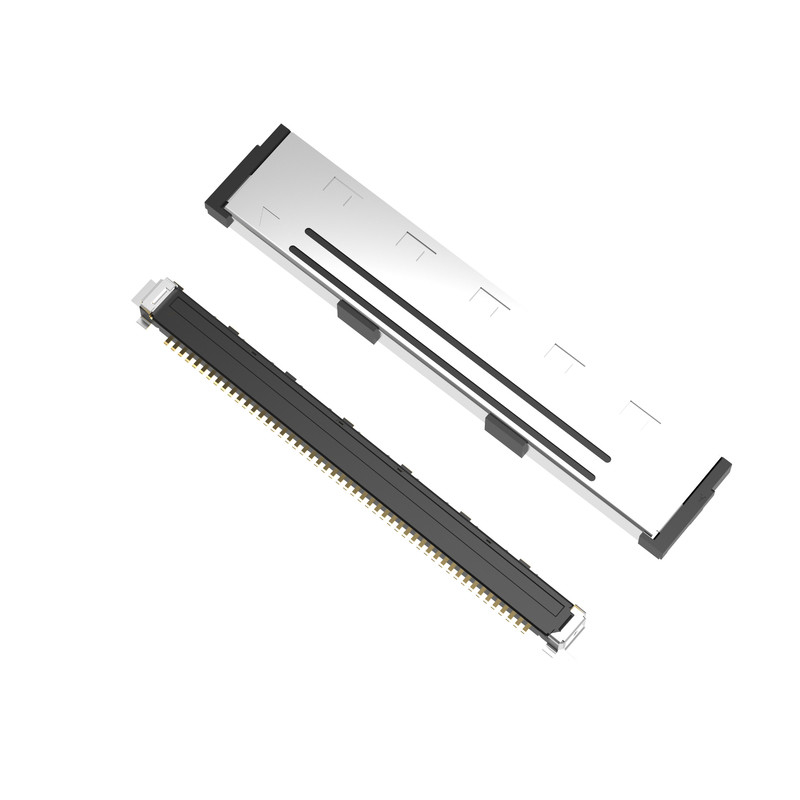 FPL II 50P Lvds Cable Micro Coax 20437-050T-01 Conector micro-coaxial de tipo de acoplamiento vertical de inclinación de 0,5 mm
