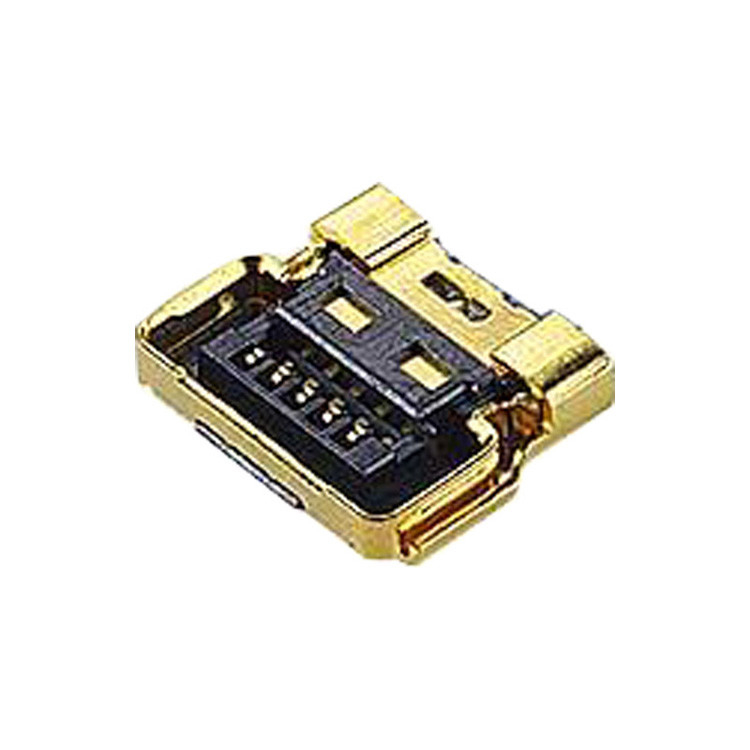 Cable de conexión con conexión a un recipiente de carcasa de microcable coaxial