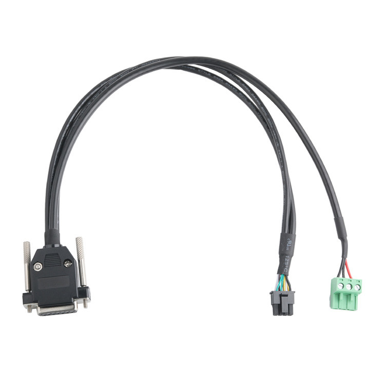 Conectores de cable industrial personalizados, tono de 3,0 mm DB-15P Femenino a HSG 43025-0800 y tono de 5,8 mm 691352710003