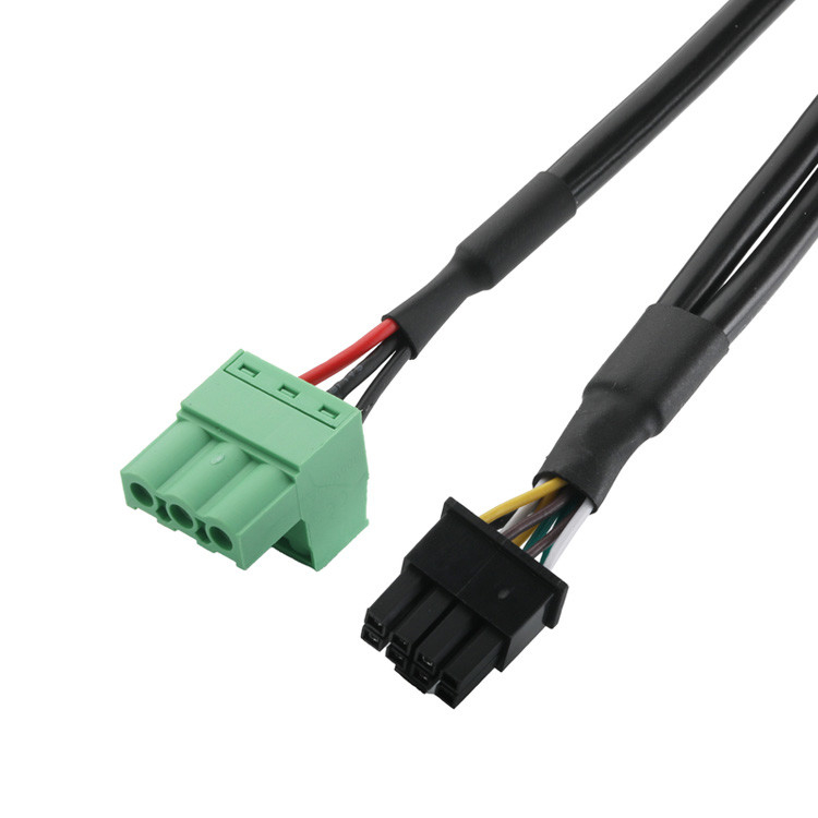 Conectores de cable industrial personalizados, tono de 3,0 mm DB-15P Femenino a HSG 43025-0800 y tono de 5,8 mm 691352710003