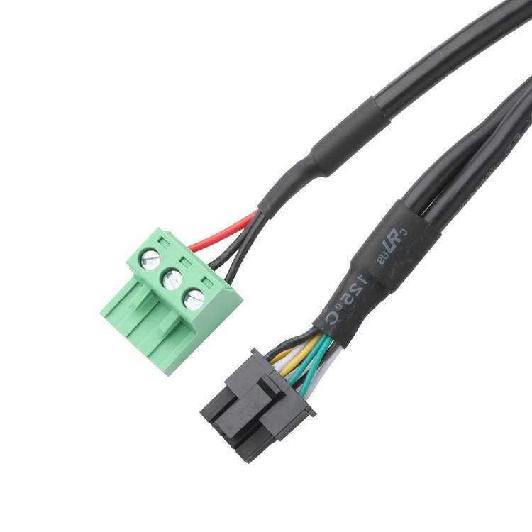 Conectores de cable industrial personalizados, tono de 3,0 mm DB-15P Femenino a HSG 43025-0800 y tono de 5,8 mm 691352710003