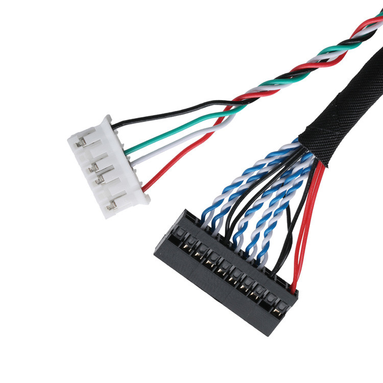 Conectores de cable LVDS Transferencia de datos de señal desde DF14-20P-1.25H al conector PH2.0-6P y terminal DH2.0-T