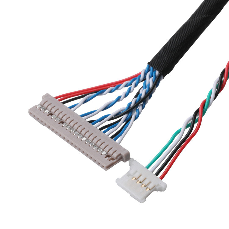 Conectores de cable LVDS Transferencia de datos de señal desde DF14-20P-1.25H al conector PH2.0-6P y terminal DH2.0-T