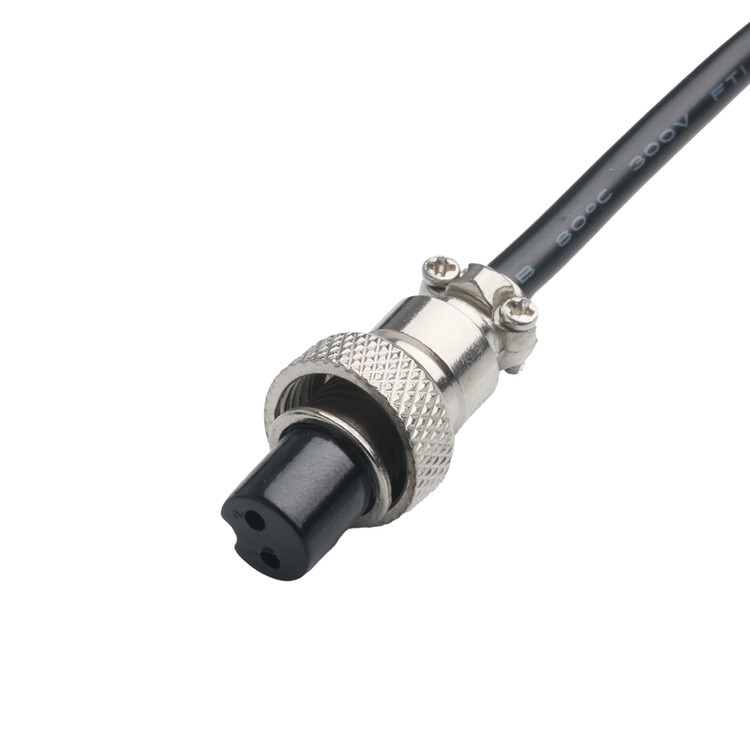 Conectores de montaje de cable personalizados OEM / ODM para el conector CLEAR PVC 30P D-SUB FEMALE a GX12 M12-2P