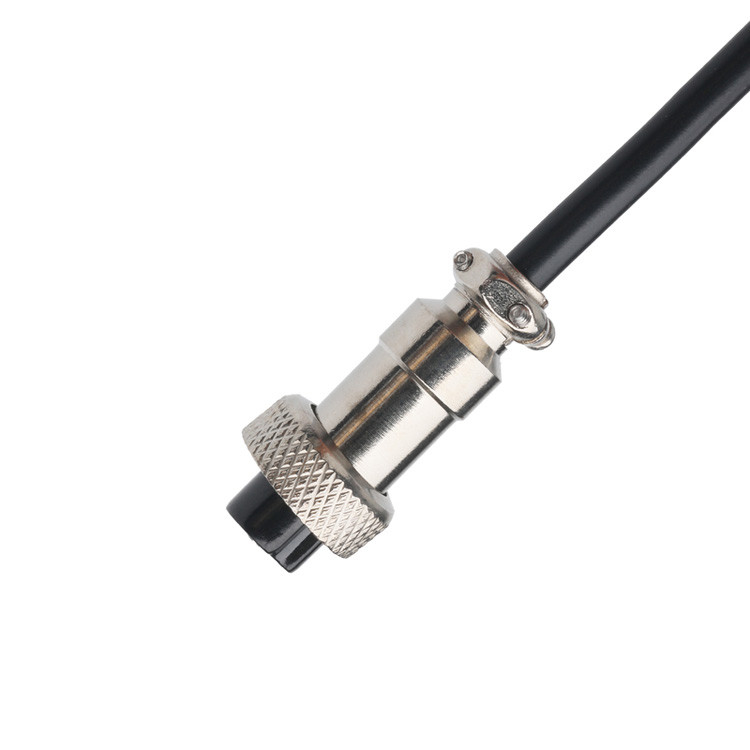 Conectores de montaje de cable personalizados OEM / ODM para el conector CLEAR PVC 30P D-SUB FEMALE a GX12 M12-2P