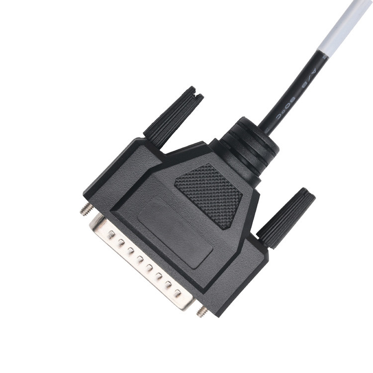 Conectores de montaje de cable personalizados OEM / ODM para el conector CLEAR PVC 30P D-SUB FEMALE a GX12 M12-2P