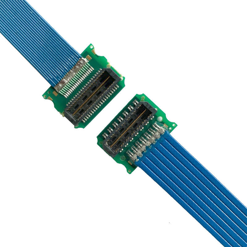 Aduana 0.50m m QSH 030 conector de alta velocidad de la exhibición de 01 de F D Samtec lvds del cable