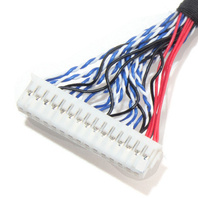 El conjunto de cable LCD LVDS de 1.0 mm Pitch JAE Fix-30ssl-Hf a  DF13 EDP 26AWG