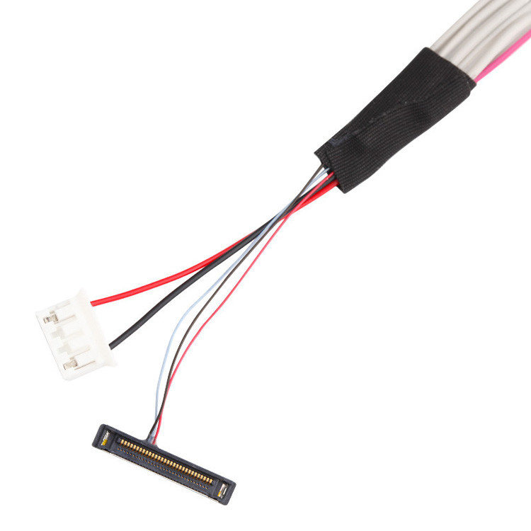 El conjunto de cable LVDS con un tono de 1,0 mm y 32AWG, utilizando el conector LCD  DF13-20DS-1.25C