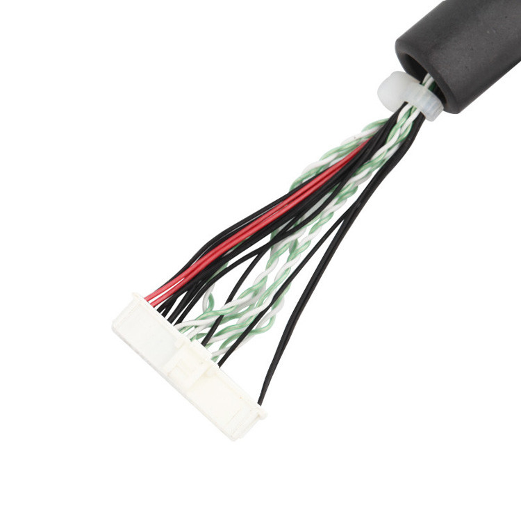 El conjunto de arneses LVDS se extiende desde JAE FI-X30HL hasta Molex 501189-4010-40P