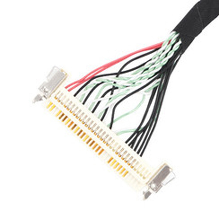 El conjunto de arneses LVDS se extiende desde JAE FI-X30HL hasta Molex 501189-4010-40P