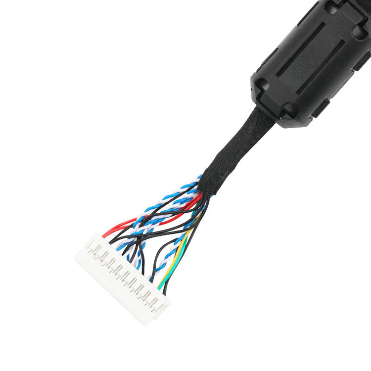 Un conjunto de cables LVDS EDP desde JST PHDR-20V hasta el cable de conector LVDS JAE FI-S20S