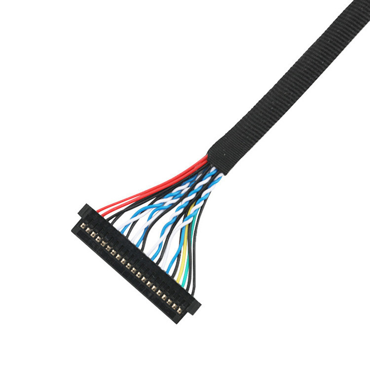 Un conjunto de cables LVDS EDP desde JST PHDR-20V hasta el cable de conector LVDS JAE FI-S20S
