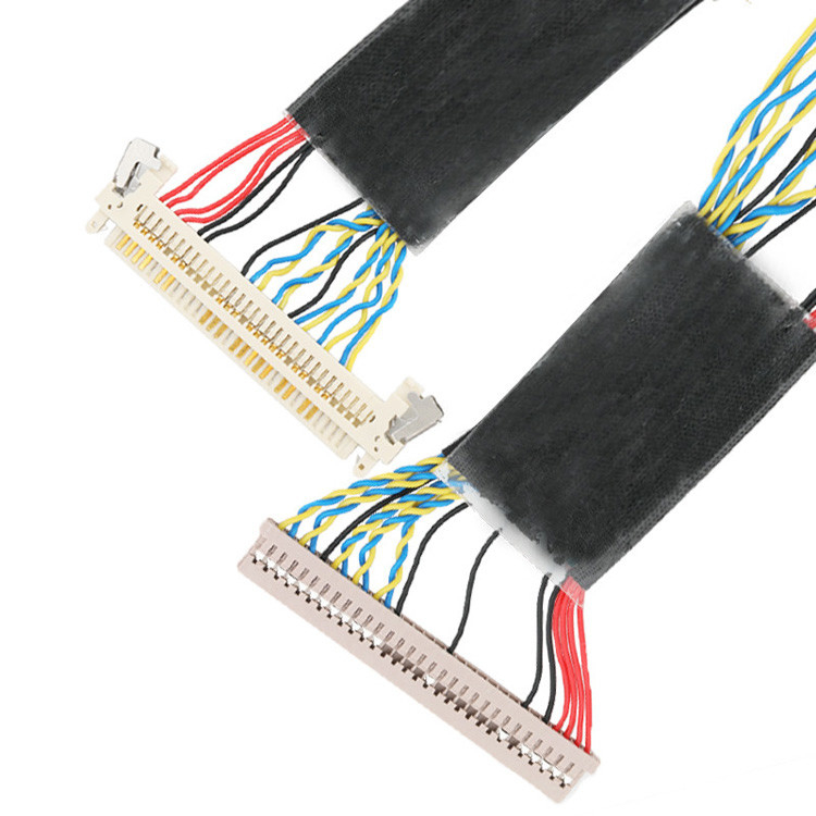 Se configura el conjunto de cables EDP LVDS de 30 pines desde  DF14-30S-1.25C hasta JAE FI-X30