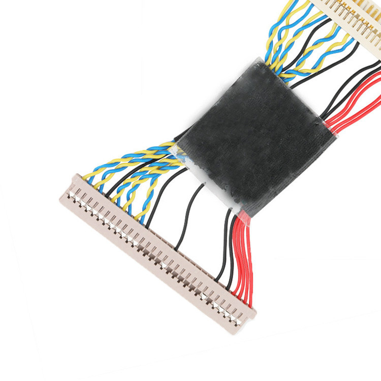Se configura el conjunto de cables EDP LVDS de 30 pines desde  DF14-30S-1.25C hasta JAE FI-X30