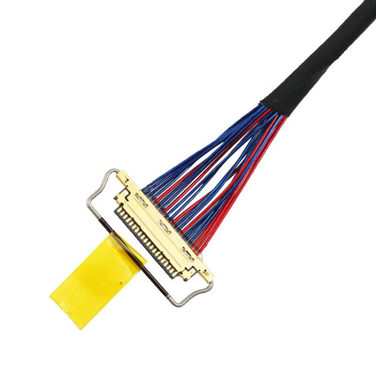 0.5mm Pitch 20453-220t-03 Lvds Cable Assembly Df19g-20s hasta I-Pex ISO14001