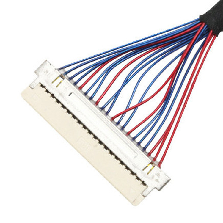 0.5mm Pitch 20453-220t-03 Lvds Cable Assembly Df19g-20s hasta I-Pex ISO14001