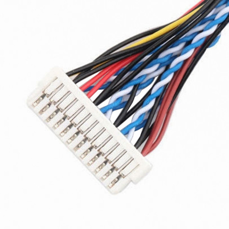 24pin MOLEX 504186-2400 30pin JAE FI-X30HL LCD LVDS Cable de ensamblaje longitud personalizar