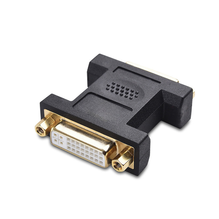 2 paquetes Dvi acoplador femenino doble enlace 24 + 5 pin para el cable de conector de LCD