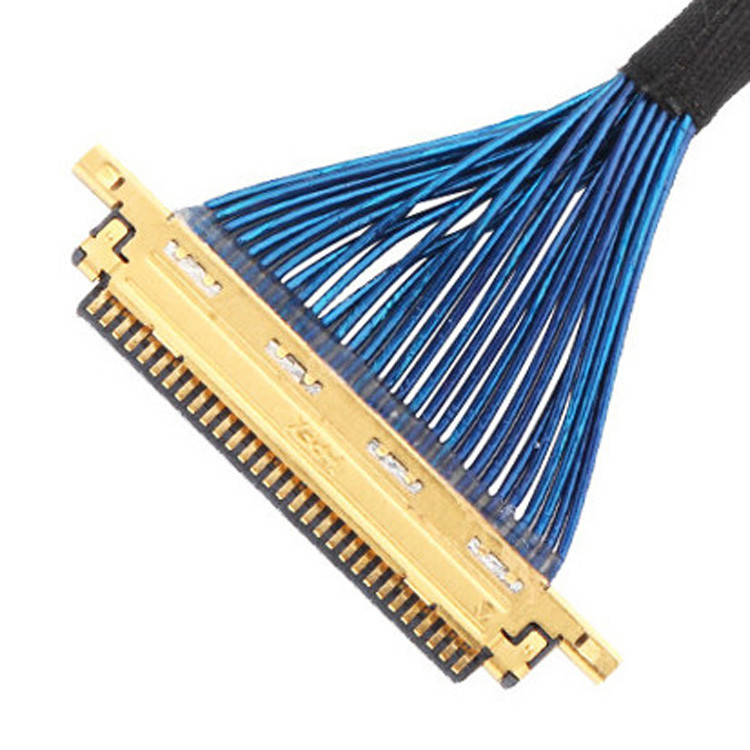 Micro Coaxial 20453-030T a 20453-030T LVDS EDP ensamblaje de cable 0,5 mm Pitch