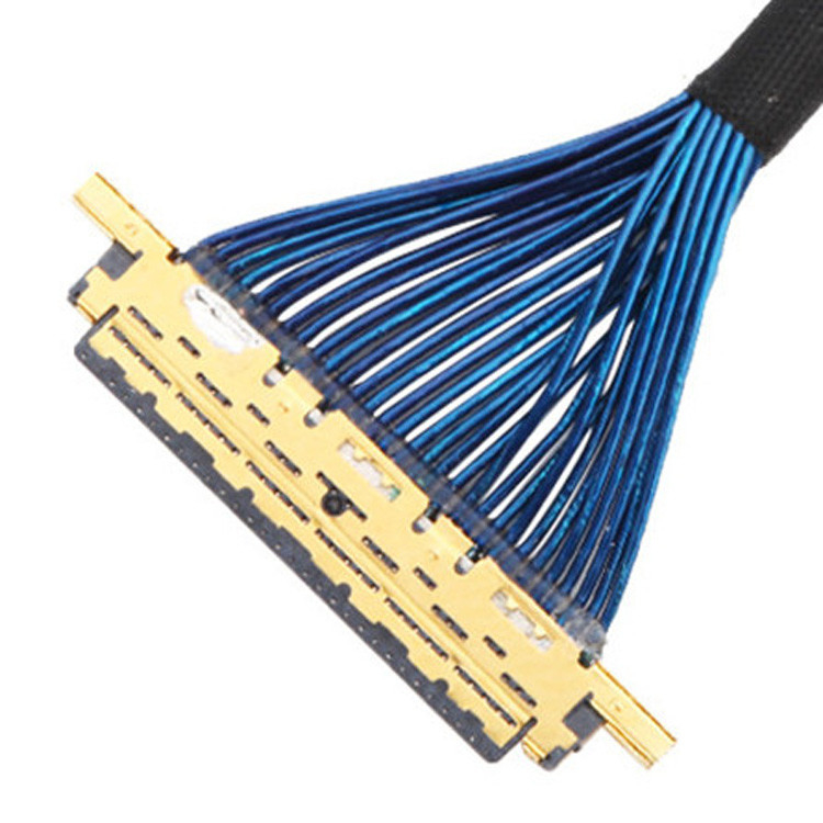 Micro Coaxial 20453-030T a 20453-030T LVDS EDP ensamblaje de cable 0,5 mm Pitch