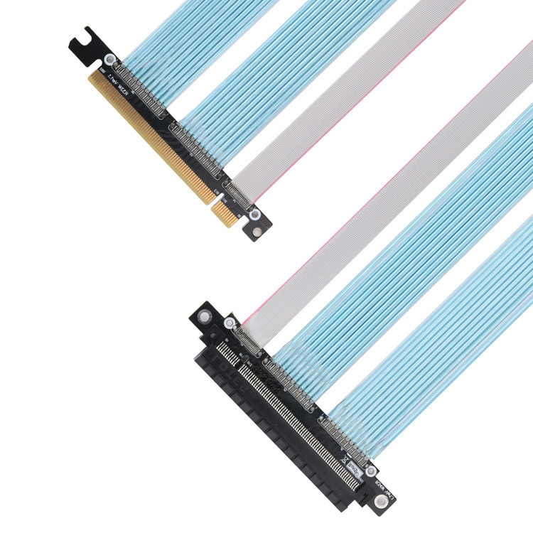 PCB Cable coaxial extremadamente fino PCIE gráficos de computadora tarjetas gráficas cable de adaptación de extensión