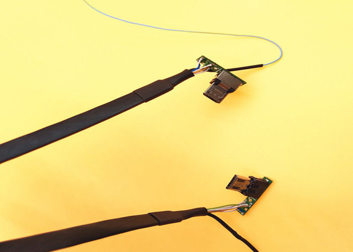 Tipo recto asambleas de cable plano de la cámara, cables de encargo del conector USB de