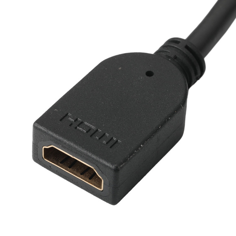 Conector de conector HDMI-A de 19 pin masculino a 19 pin femenino