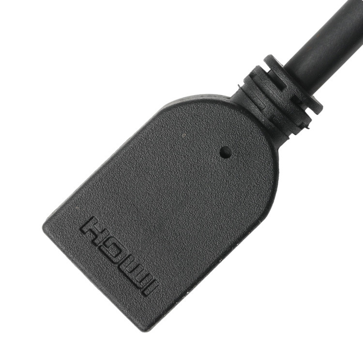 Conector de conector HDMI-A de 19 pin masculino a 19 pin femenino