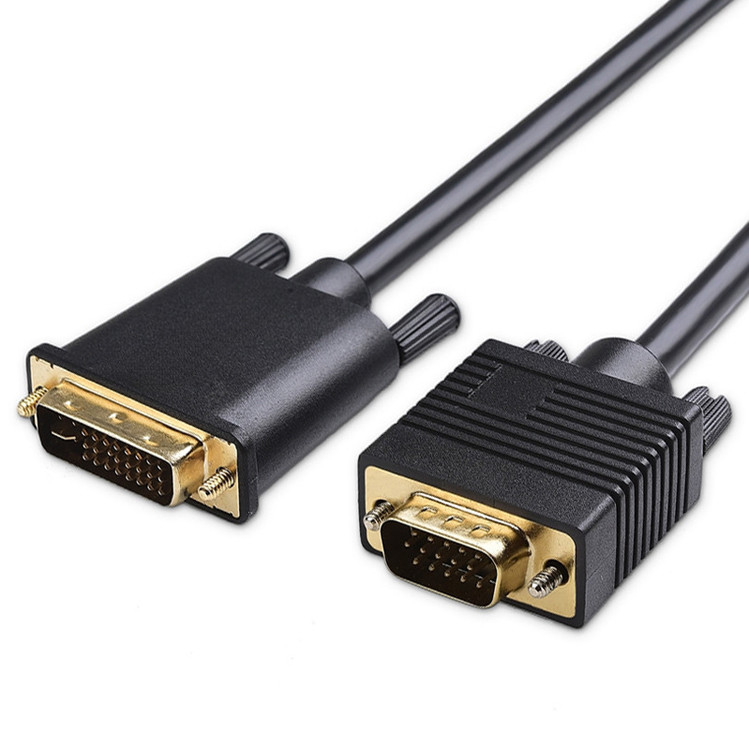 ROHS DVI-I 24 + 5 Pin para el cable VGA LVDS conector de ensamblaje LCD OEM / ODM