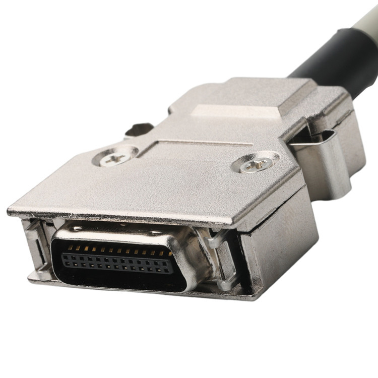Hd D-Sub a Mdr Conector de conector de cable 14p*28 Awg Od 7.0mm Jack de PVC Beige