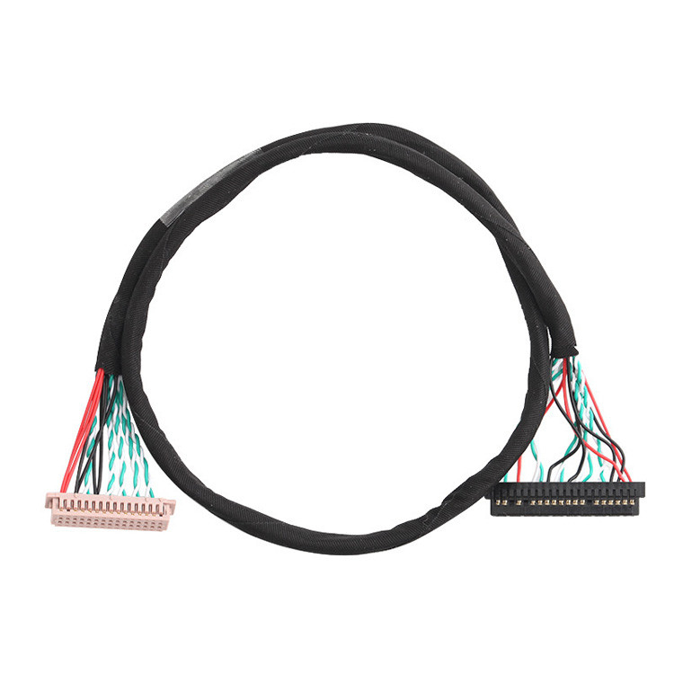 OEM/ODM 30 pin LVDS cable de ensamblaje WL1258h-20P a  DF13-2 Lvds conector de pantalla