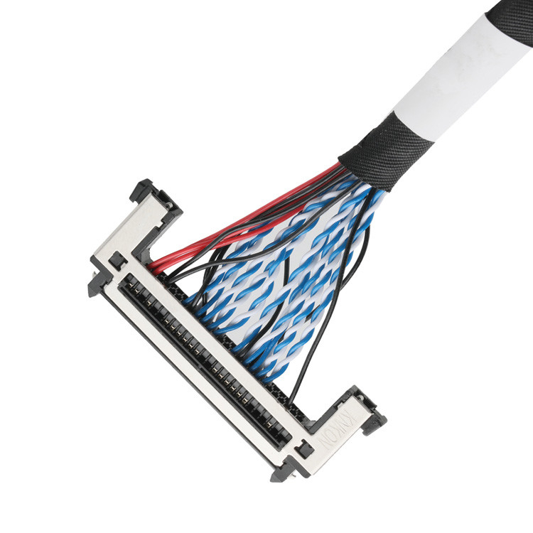 El conjunto de cables LVDS OEM/ODM desde JAE FI-RE51HL 51 pin a DP2.0 30 pin o EGN UL 1571 28AWG