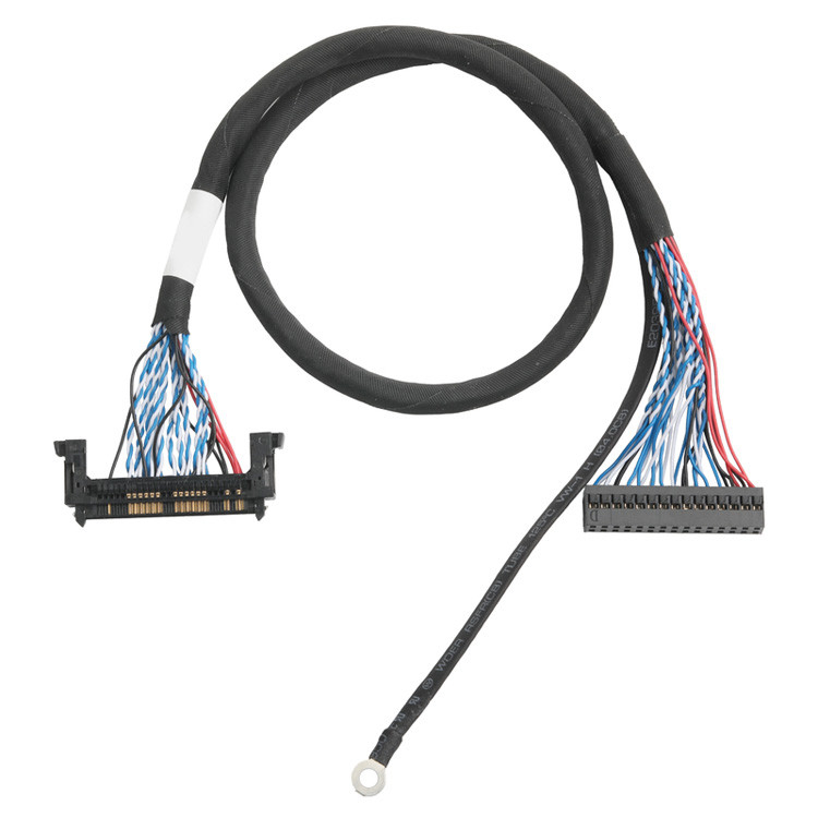 El conjunto de cables LVDS OEM/ODM desde JAE FI-RE51HL 51 pin a DP2.0 30 pin o EGN UL 1571 28AWG