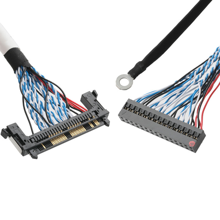 El conjunto de cables LVDS OEM/ODM desde JAE FI-RE51HL 51 pin a DP2.0 30 pin o EGN UL 1571 28AWG