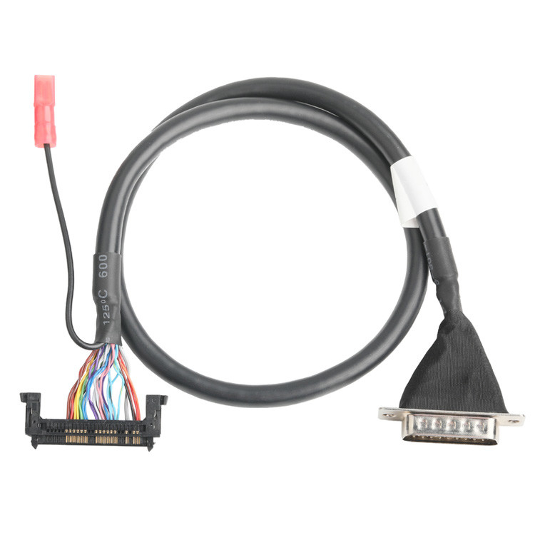 OEM/ODM El conjunto de cable LVDS desde JAE FI-RE51HL 51 pin a HD-SUB 26 pin Solder masculino UL 1007 20AWG cable