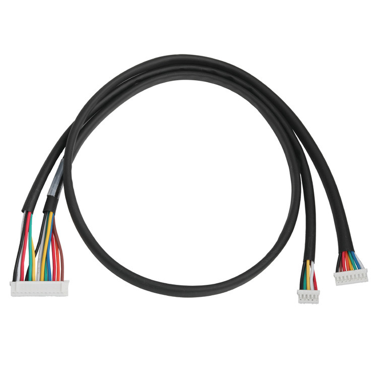 Ensamblaje de cable OEM/ODM con un ancho de 2,0 mm, que conecta los conectores JST PHR-14P a los conectores JST PHR-8P y JST PHR-5P
